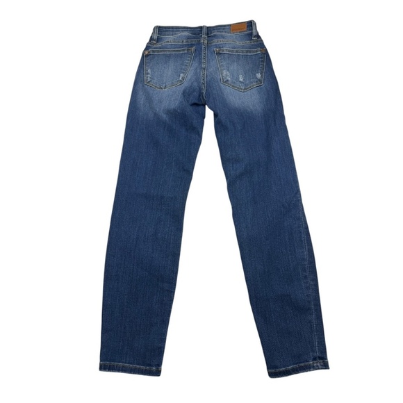 Judy Blue Relaxed Fit Distressed Blue Jeans - Picture 3 of 14
